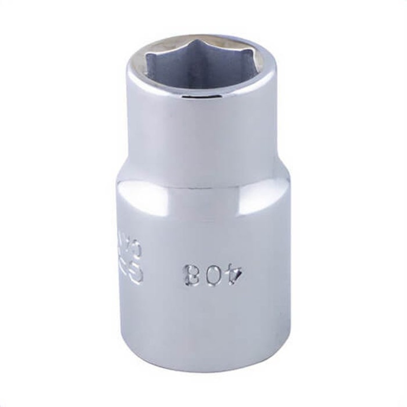 Gray Tools 408 Standard Socket, Imperial, 1/2 in, 1/2 in Hex Socket, 6 Points