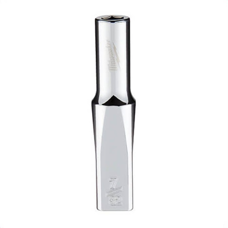 Milwaukee 45-34-9013 Deep Socket, 1/4 in, 7/32 in, 6 Points, Polished Chrome