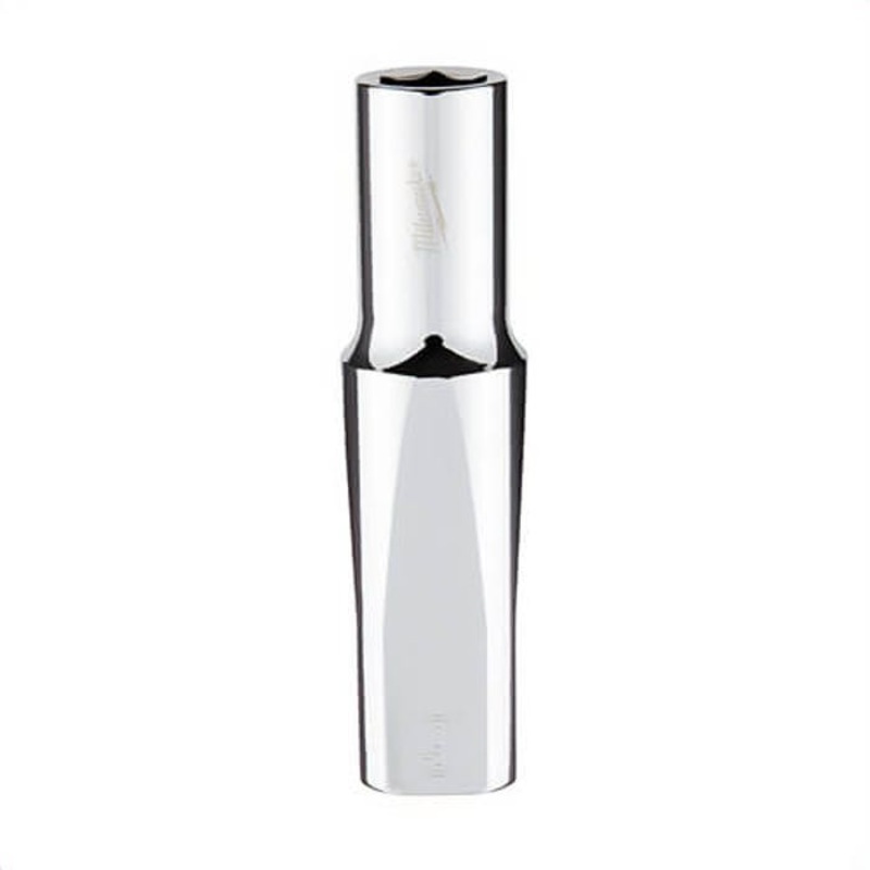 Milwaukee 45-34-9093 Deep Socket, 3/8 in, 9 mm, 6 Points, Polished Chrome