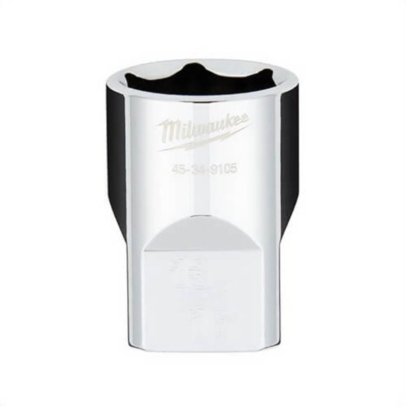 Milwaukee 45-34-9105 Standard Socket with Four Flat Sides, 1/2 in, 13/16 in, 6 Points