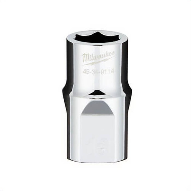 Milwaukee 45-34-9114 Standard Socket with Four Flat Sides, 1/2 in, 13 mm, 6 Points