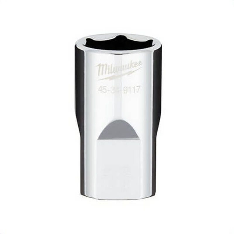 Milwaukee 45-34-9117 Standard Socket with Four Flat Sides, 1/2 in, 16 mm, 6 Points
