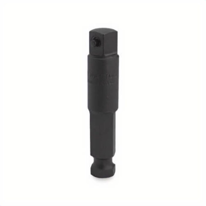 Proto J7121 Extension Socket Adapter, Black Oxide, Hex x Male Square Drive, 7/16 x 1/2 in Male Drive, Male x Male Adapter