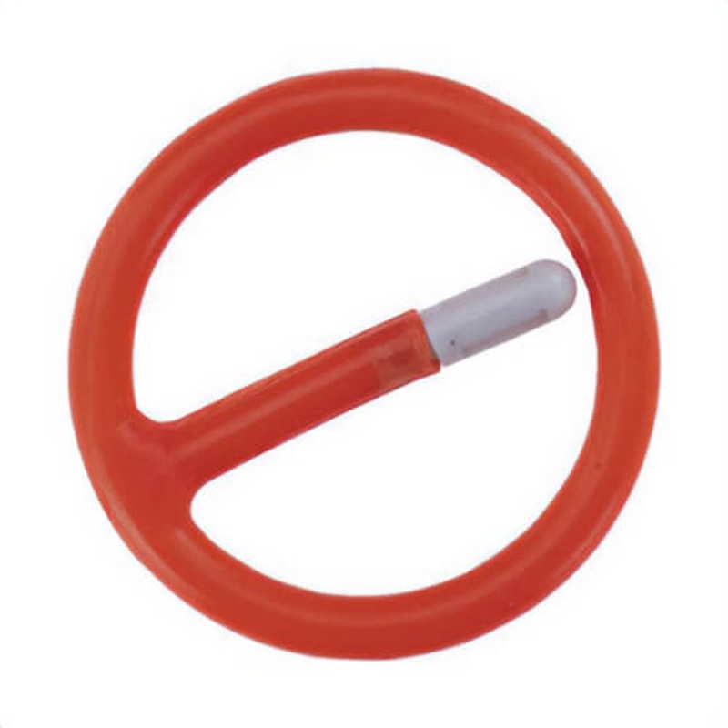 Proto JRR07528 Crush Gauge Retaining Ring, 3/4 in Drive, for use with Impact Socket, Steel, Plastic Coated, Red