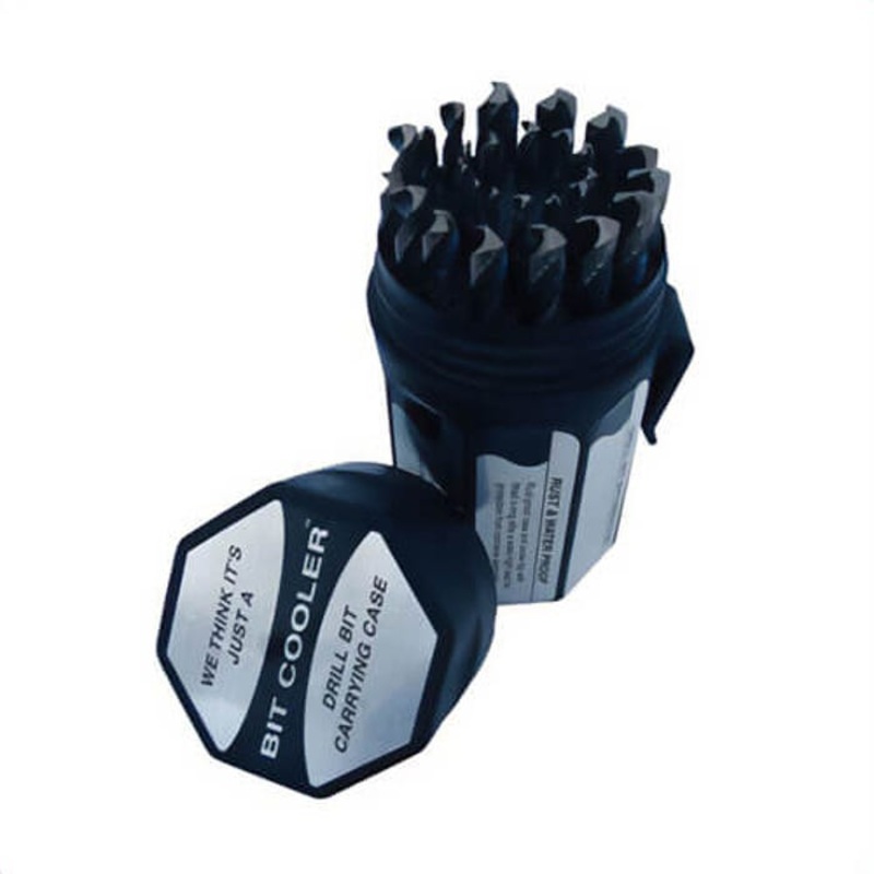 Qualtech DWD29J-PC 2-Flute Jobber Large Drill Set, 1/6 in Minimum Drill Bit, 1/2 in Max Drill Bit, 118 Drill Point Angle, 29 pc