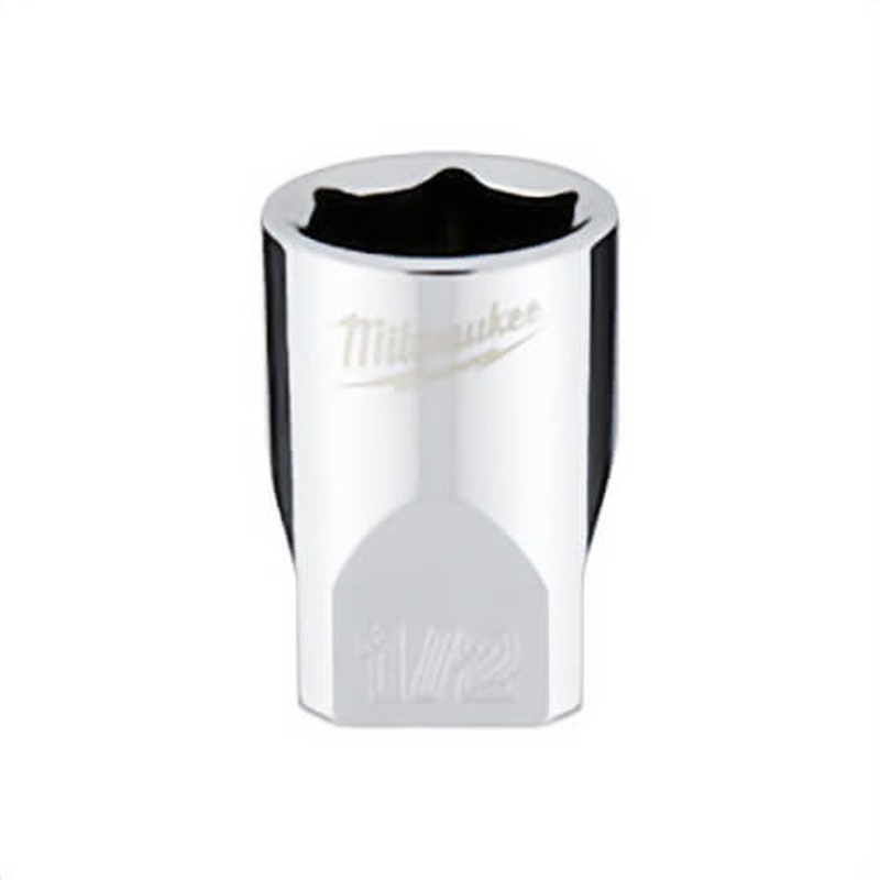 Milwaukee 45-34-9009 Socket, 1/4 in, 1/2 in Standard Socket, 6 Points