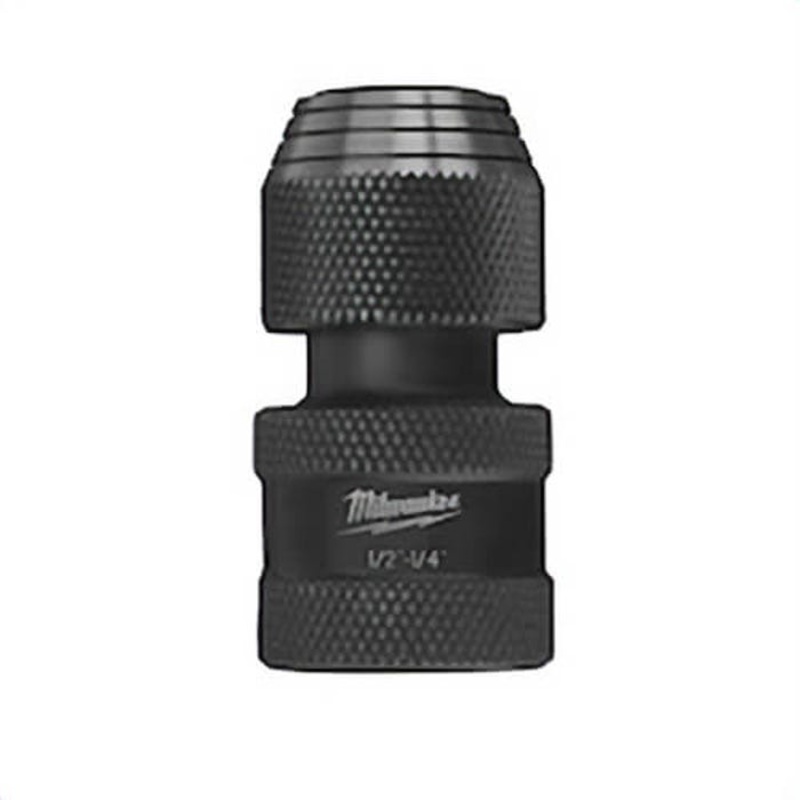 Milwaukee 48-03-4410 Shockwave Heavy Duty Socket Adapter, Hex x Square Drive, 1/2 in Male Drive, 1/4 in Female Drive