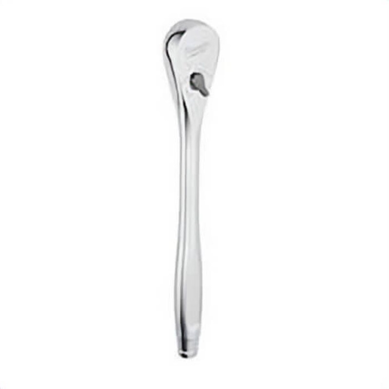 Milwaukee 48-22-9012 Ratcheting Socket Wrench, 1/2 in Drive, 11-1/4 in OAL, Alloy Steel, Polished Chrome