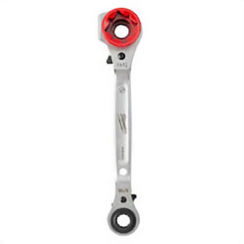 Milwaukee 48-22-9216 5-in-1 Ratcheting Wrench, 9/16 in, 3/4 in, 1 in, 1-1/8 in Drive, 11-1/4 in OAL, Steel