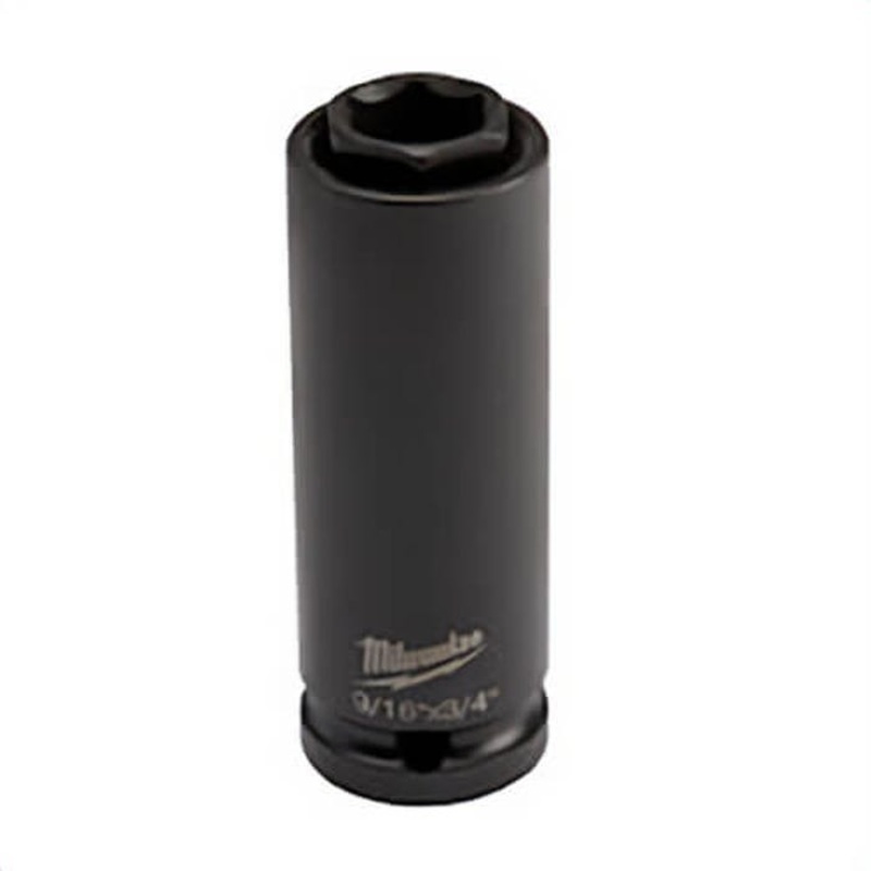 Milwaukee Shockwave 49-66-5111 2-in-1 Lineman's Socket, 1/2 in Square Drive, 1/2 in Hex Socket, 6 Points