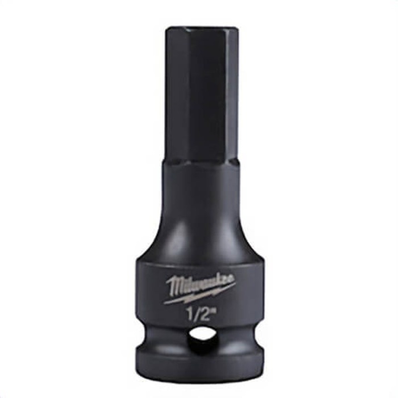 Milwaukee Shockwave 49-66-5144 Lineman's Hex Bit Socket, 1/2 in Square Drive, 1/2 in