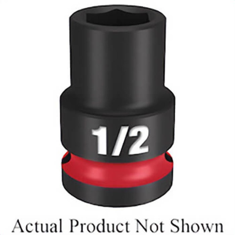 Milwaukee Shockwave Impact Duty 49-66-6206 Socket, 1/2 in Hex Drive, 3/4 in Standard Socket, 6 Points