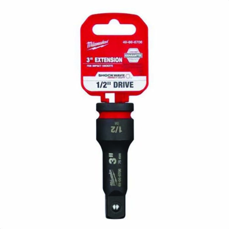 Milwaukee Shockwave Impact Duty 49-66-6706 Dual Hole Socket Extension, 1/2 in, 3 in OAL