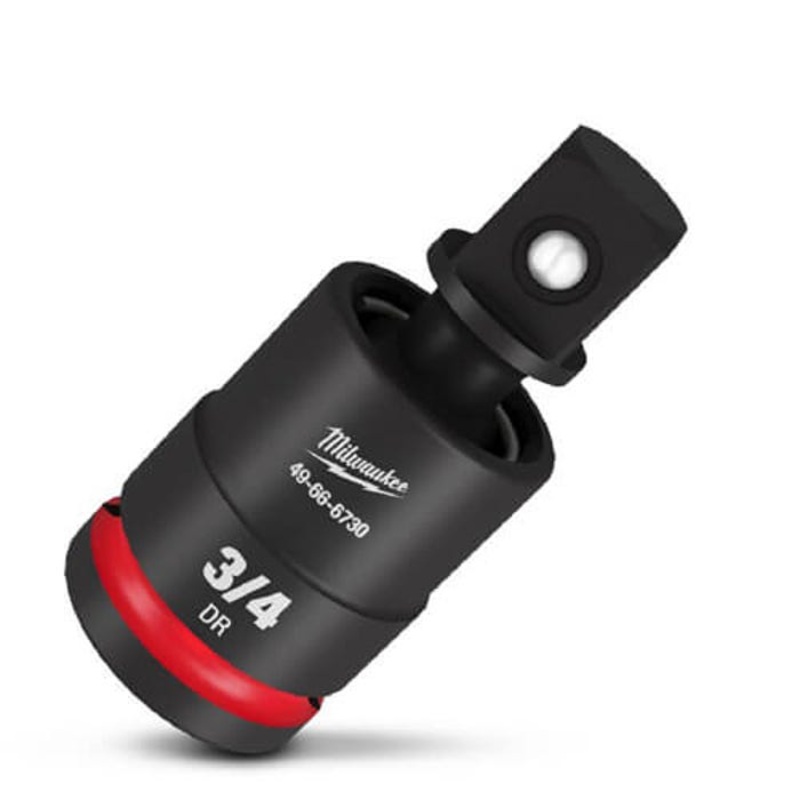 Milwaukee Shockwave Impact Duty 49-66-6730 Dual Hole Socket Universal Joint, 3/4 in Male Drive, 3/4 in Female Drive