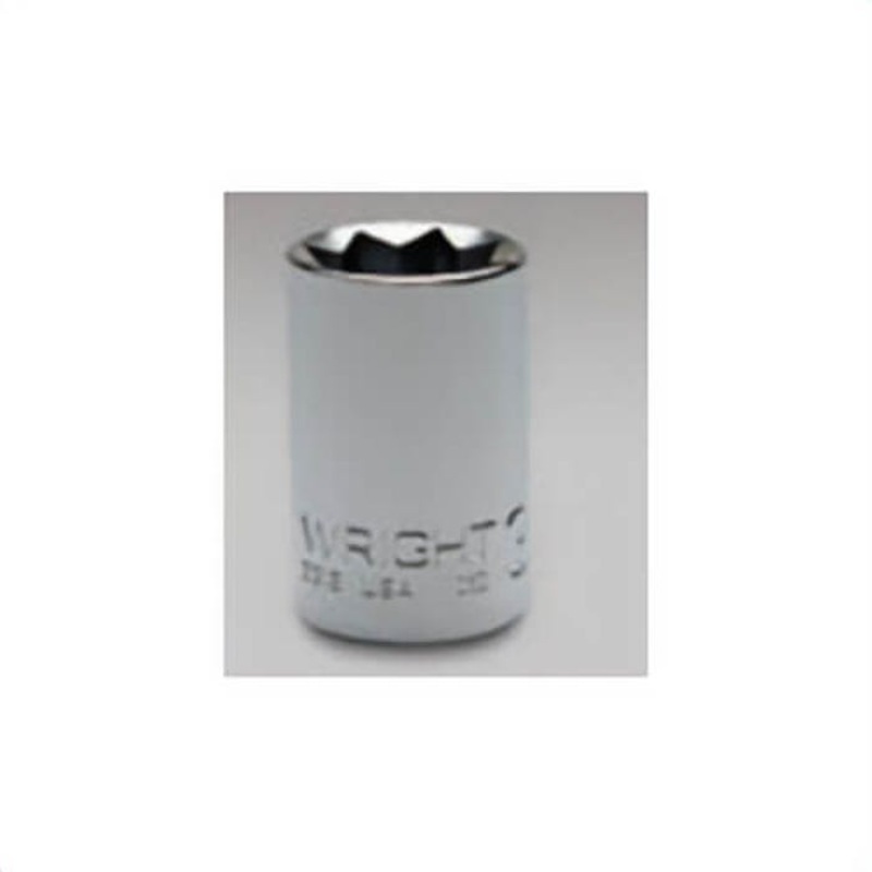 Wright 3320 Standard Socket, Shape II Style, 3/8 in, 5/8 in, 8 Points