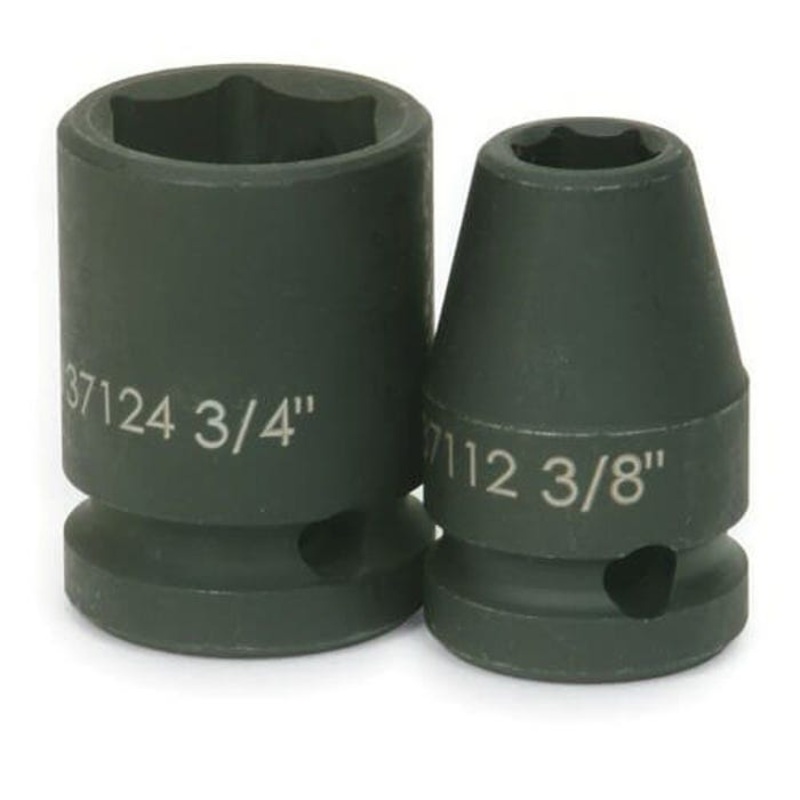 Williams 37124 Supertorque Standard Socket, Impact Rated, Imperial, 1/2 in Drive, Shallow Length Socket, 3/4 in Socket