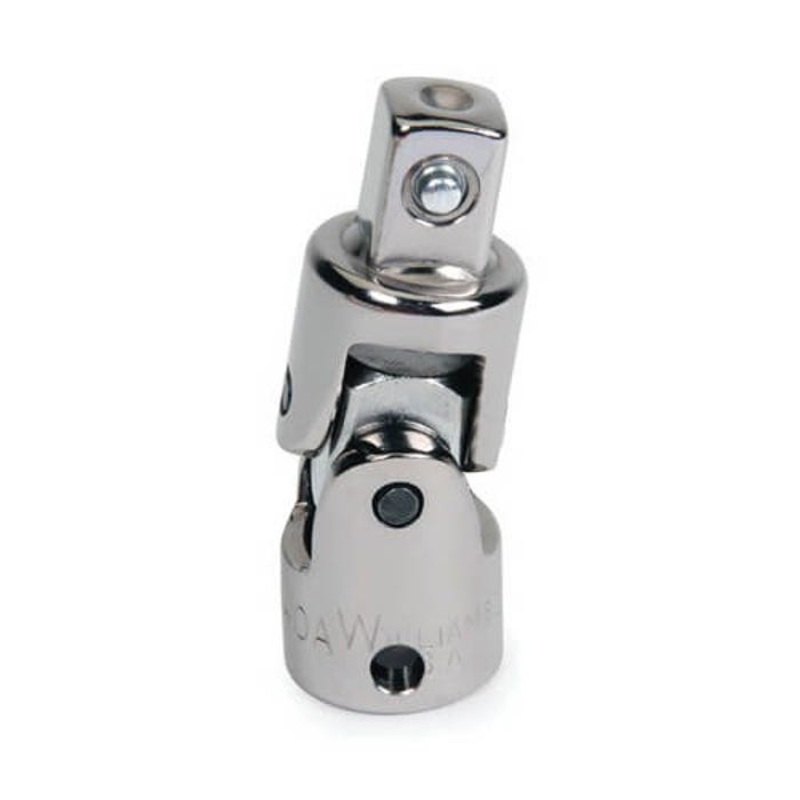 Williams B-140A-TH Tools@Height Universal Joint, Imperial, 3/8 in Male Drive, 2 in OAL, Polished Chrome