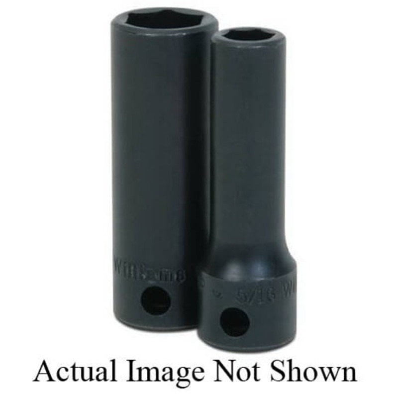 Williams JHW12M-610 Supertorque Socket, Impact Rated, Metric, Square Drive, 3/8 in Drive, Deep Socket, 10 mm Socket