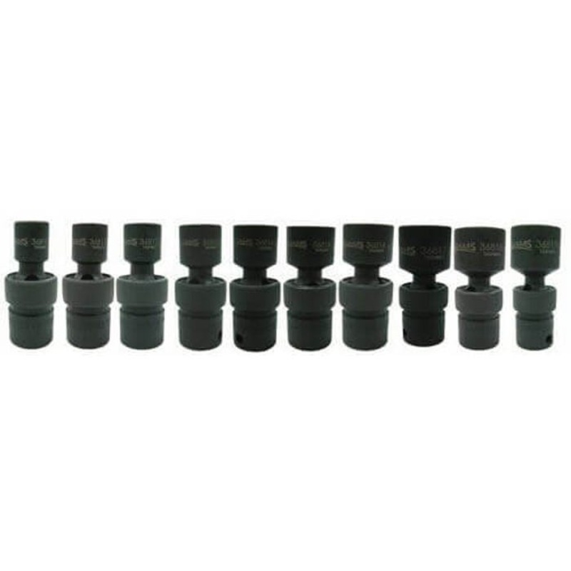 Williams JHW36910 Impact Socket Set, Supertorque, Metric, 10 pc, 6 Points, Included Socket Size: 10 mm, 3/8 in Drive