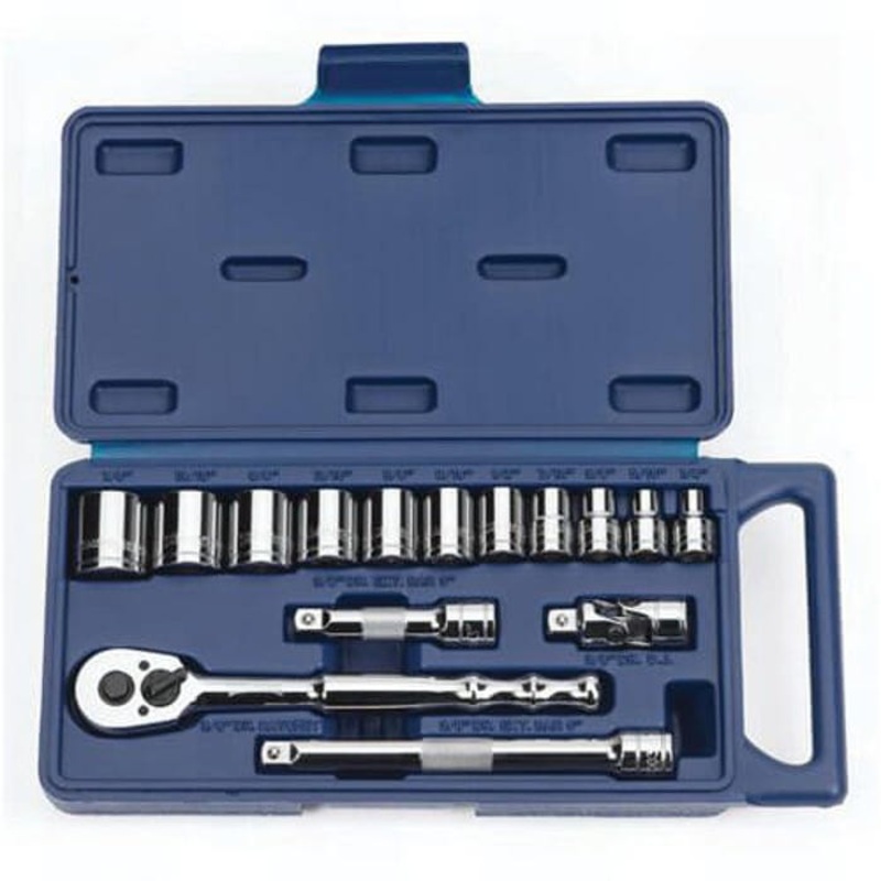 Williams JHW50673 Socket and Drive Tool Set, Supertorque, Imperial, 3/8 in Drive, Pear Head Shape, 12 Points, 15 pc