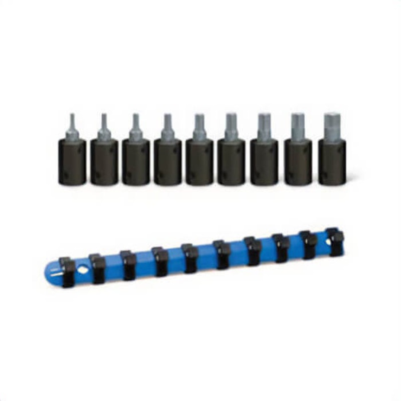 Wright 363 Hex Bit Socket Set, Metric, 3/8 in, 9 pc, Yes Impact Rated