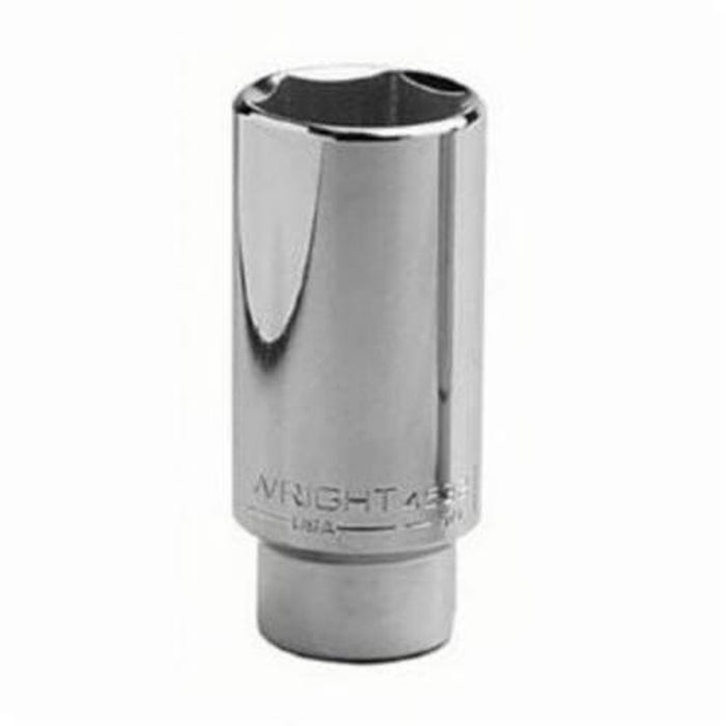 Wright 4548 Deep Length Shape III Socket, 1/2 in Square Drive, 1-1/2 in, 6 Points