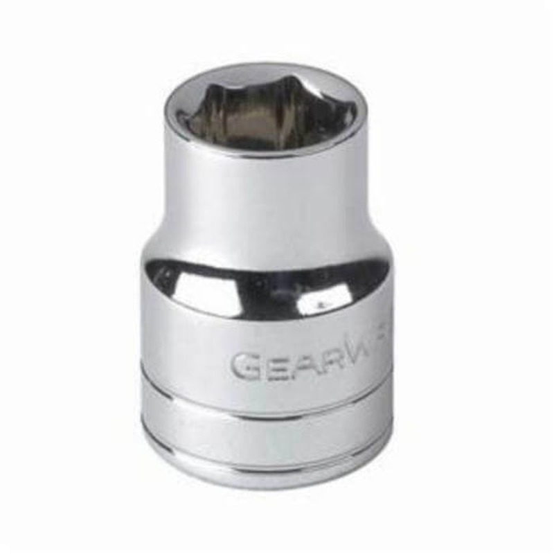 GearWrench 80128 Socket, Standard Length, Metric, Square Drive, 1/4 in Drive, 6 mm Socket, 24.5 mm OAL, 9 mm Opening Depth