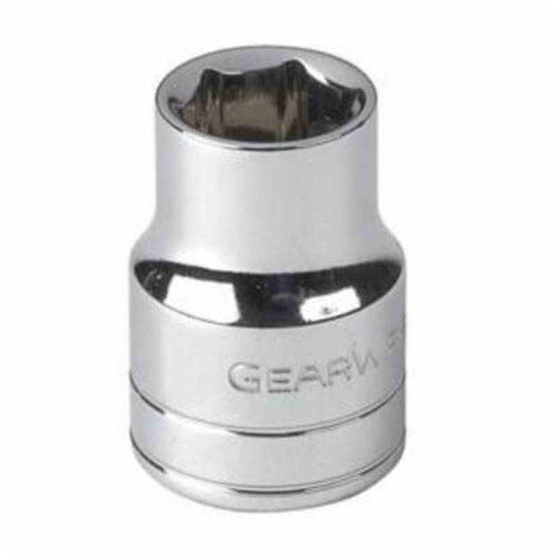 GearWrench 80212 Socket, Standard Length, Imperial, Square Drive, 1/4 in Drive, 1/4 in Socket, 0.354 in Opening Depth