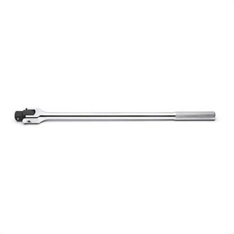 Gearwrench 81510 Flex Handle Breaker, 1 in Drive, 27 in OAL, Knurled Grip, ASME Specified Specifications Met, Polished Chrome