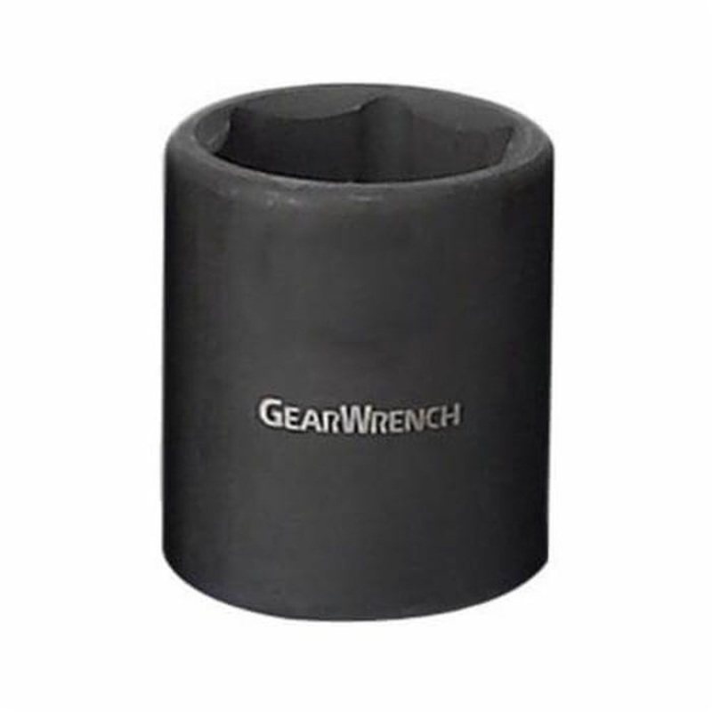 GearWrench 84115 Socket, Standard Length, Impact Rated, Metric, Square Drive, 1/4 in Drive, 6 mm Socket, 0.906 in OAL