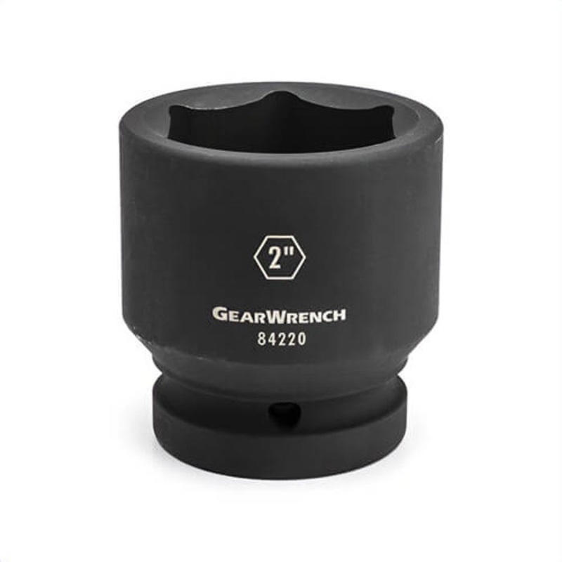 GearWrench 84235 Socket, Impact Rated, Imperial, Hex Drive, 1 in Drive, Standard Socket, 2-15/16 in Socket, 3.937 in OAL