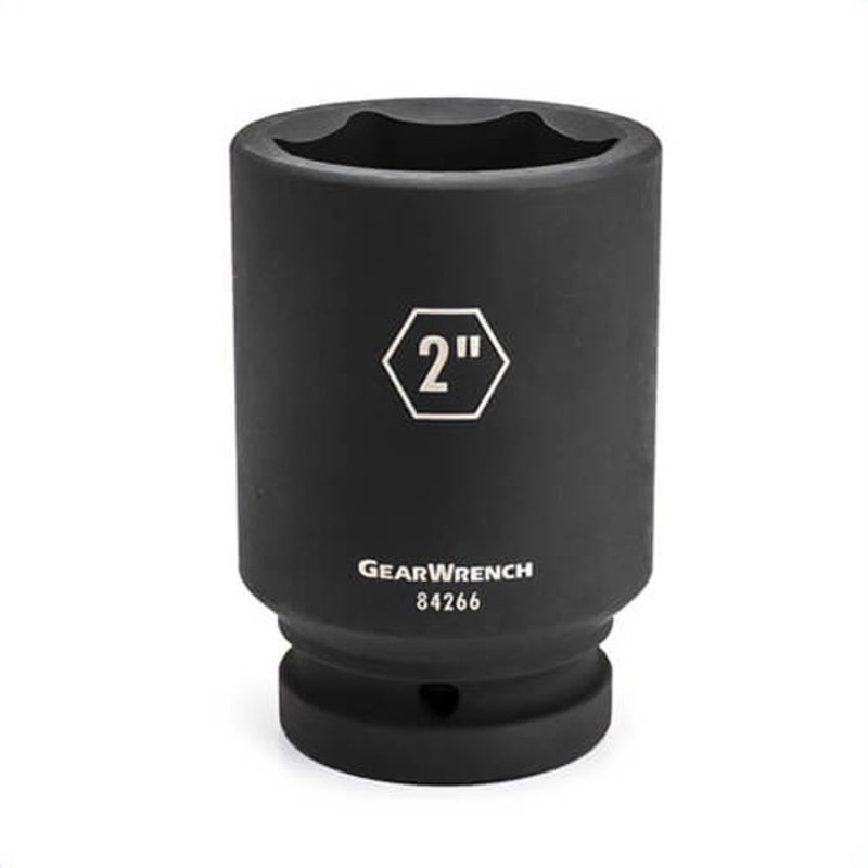 GearWrench 84274 Socket, Impact Rated, Imperial, 1 in Hex Drive, Deep Socket, 2-3/4 in Socket, 3.425 in OAL