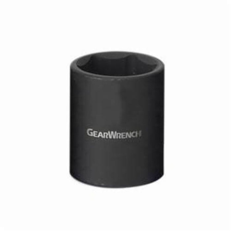 GearWrench 84316N Socket, Standard Length, Impact Rated, Metric, 3/8 in Drive, 15 mm Socket, 1.181 in OAL, 0.433 in Opening Depth