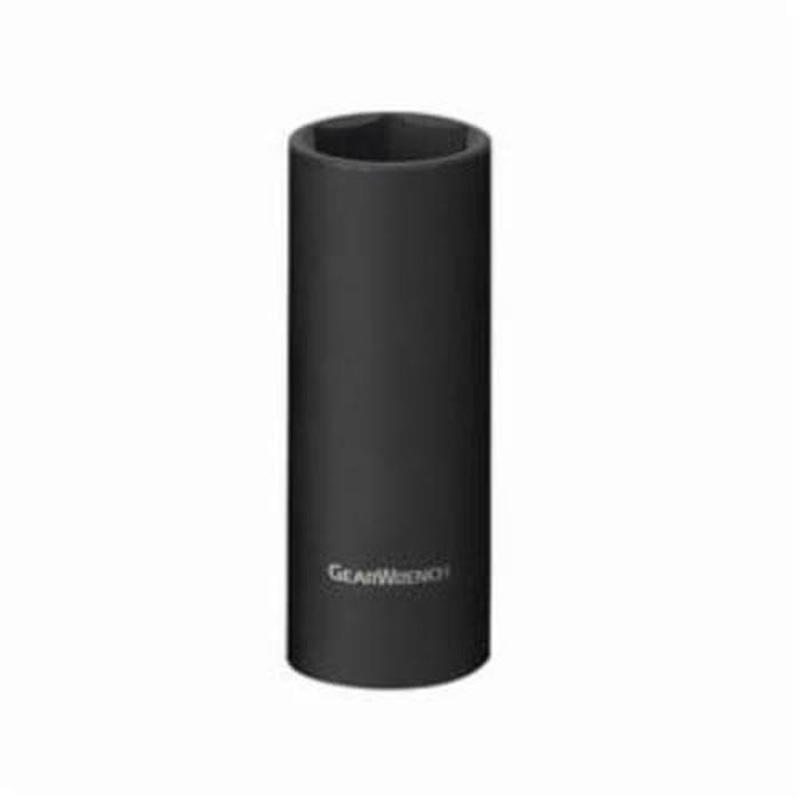 GearWrench 84329N Socket, Deep Length, Impact Rated, Imperial, 3/8 in Drive, 3/4 in Socket, 2.48 in OAL, 0.906 in Opening Depth