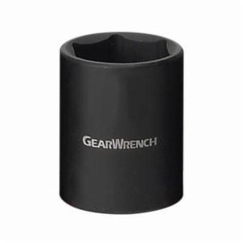 GearWrench 84386N Socket, Standard Length, Impact Rated, Imperial, 3/8 in Drive, 7/8 in Socket, 1.181 in OAL