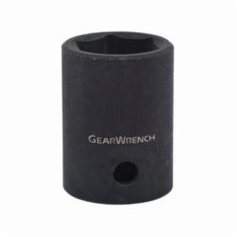 GearWrench 84509N Socket, Standard Length, Impact Rated, Imperial, Square Drive, 1/2 in Drive, 15/16 in Socket, 1.614 in OAL