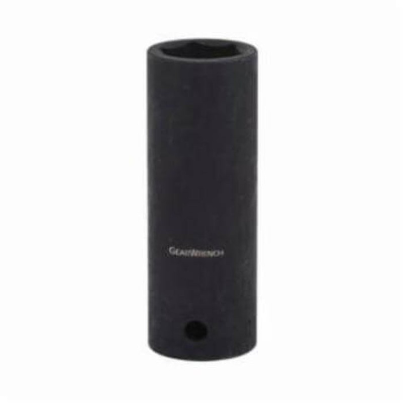 GearWrench 84569N Socket, Deep Length, Impact Rated, Metric, 1/2 in Drive, 11 mm Socket, 3.228 in OAL, 0.551 in Opening Depth