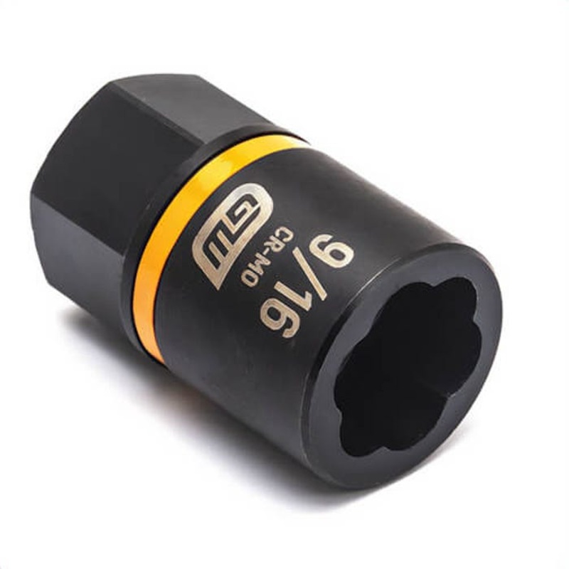 GearWrench 84769 Bolt Biter Extraction Impact Rated, Imperial, Square Drive, 3/8 in Drive, Standard Socket, 9/16 in Socket