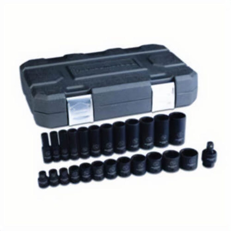 GearWrench 84919N Get It Done Impact Socket Set, Imperial, 25 pc, 6 Points, Included Socket Size: 5/16 to 1 in, 3/8 in Drive
