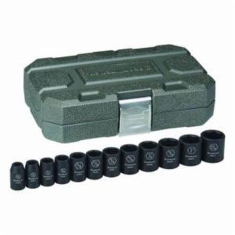 GearWrench 84931N Get It Done Impact Socket Set, Imperial, 12 pc, 6 Points, Included Socket Size: 3/8 to 1-1/16 in, 1/2 in Drive