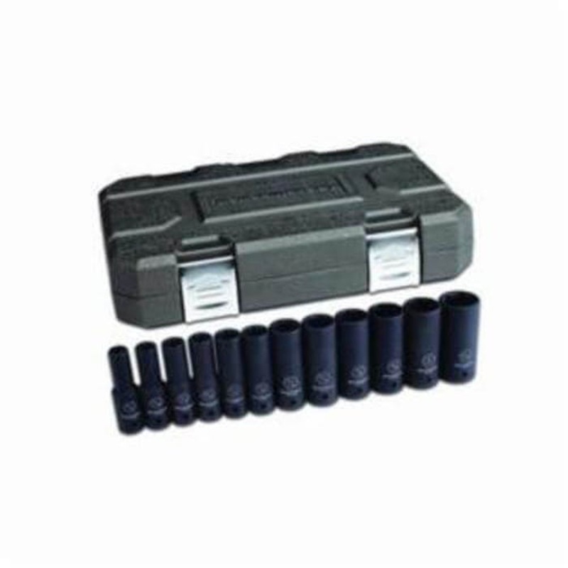 GearWrench 84942N Get It Done Impact Socket Set, Imperial, 12 pc, 6 Points, Included Socket Size: 3/8 to 1-1/16 in, 1/2 in Drive