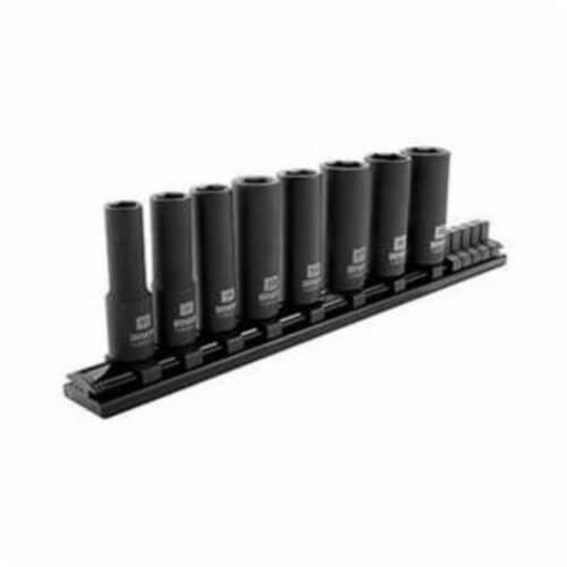 Irwin 1882413 Impact Performance Series Impact Socket Set, 8 pc, Chrome Molybdenum Steel, Black Oxide