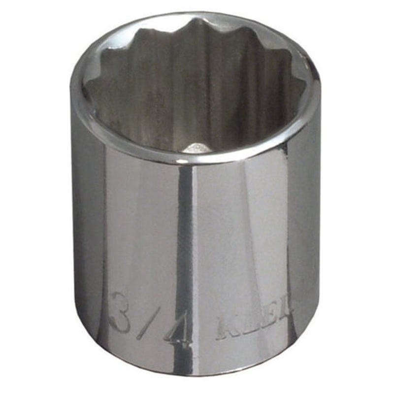 Klein 65704 Socket, Imperial, 3/8 in Drive, Standard Socket, 5/8 in Socket, 3-1/2 in OAL