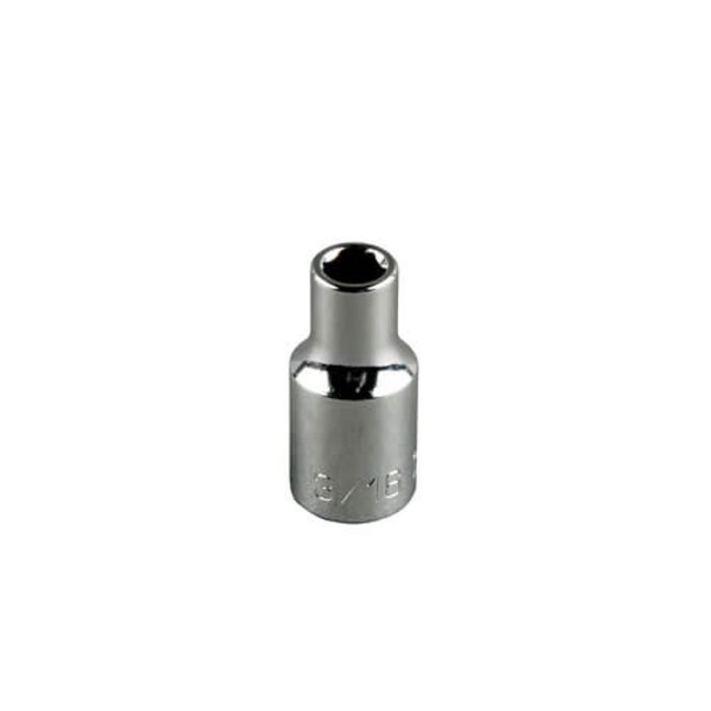 Klein 65811 Socket, Imperial, Hex Drive, 1/2 in Drive, Standard Socket, 1-1/8 in Socket, 1-1/2 in OAL