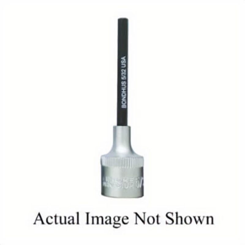 Bondhus 43207 ProHold Driver Socket Bit, 3/8 in Drive, 1/8 in