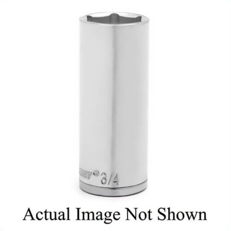 Crescent CDDS8N Socket, Imperial, Hex Drive, 1/4 in Drive, Deep Socket, 7/16 in Socket, 2 in OAL, 0.8 in Opening Depth