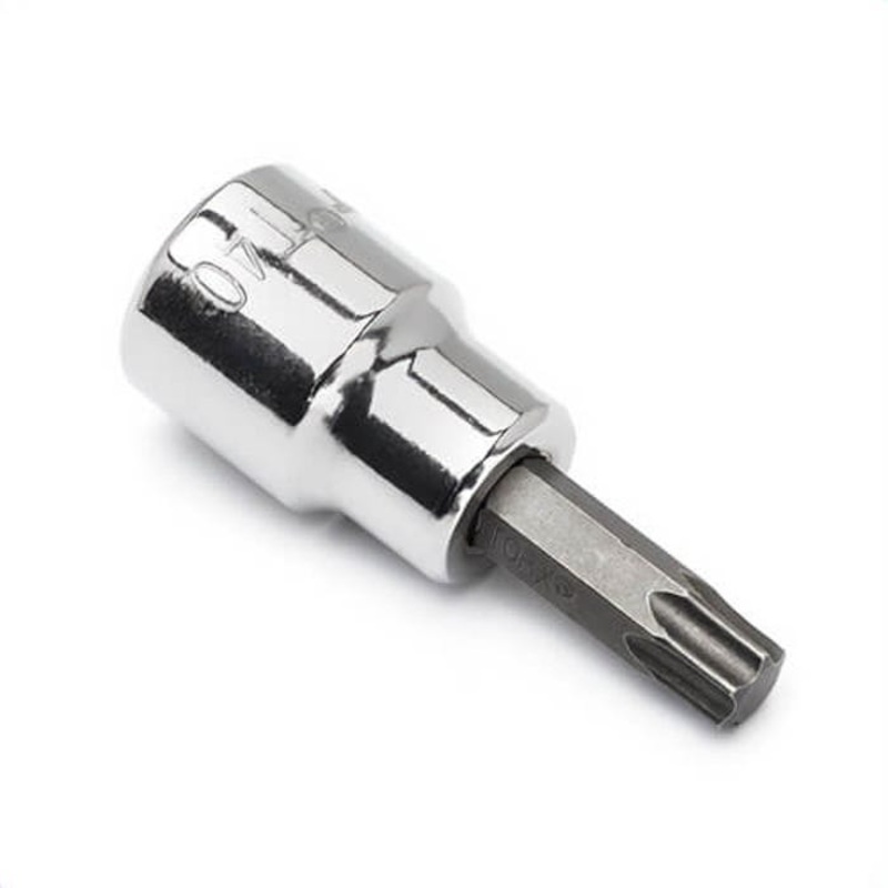Crescent CDTS6N Socket Bit, Standard Length, Imperial, Torx Drive, 3/8 in Drive, Torx Bit, T40 Bit, 1.35 in Bit L