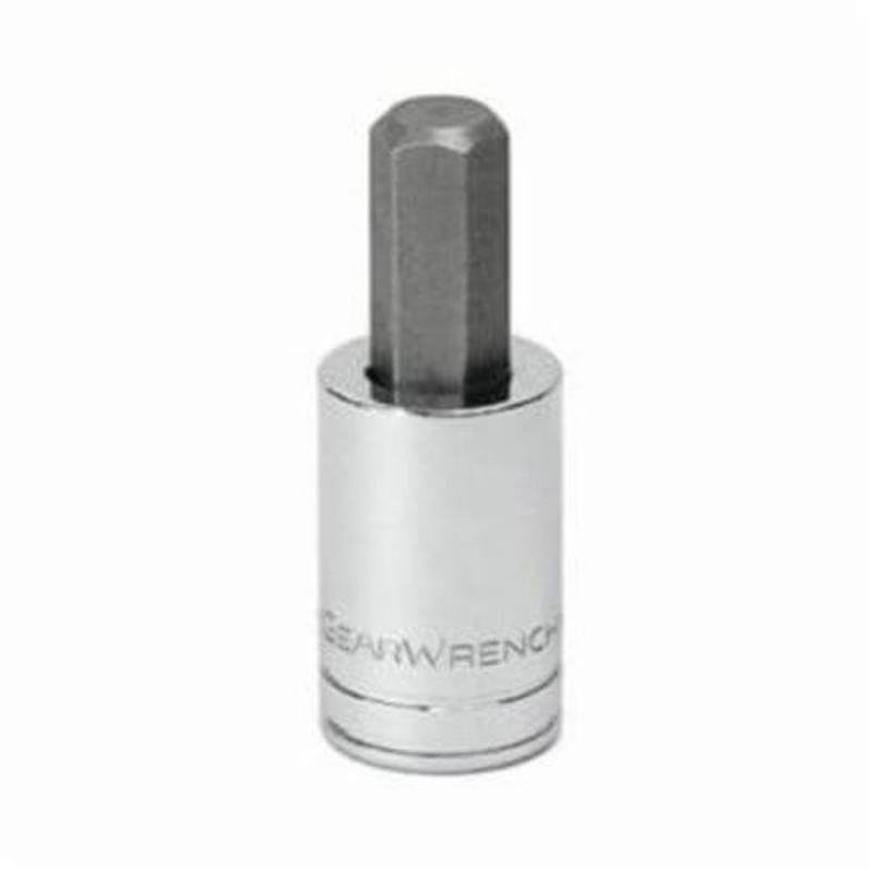 GearWrench 80157 Socket Driver Bit, Standard Length, Imperial, Hex Drive, 1/4 in Drive, Hex Bit, 5/32 in Bit, 0.984 in Bit Length