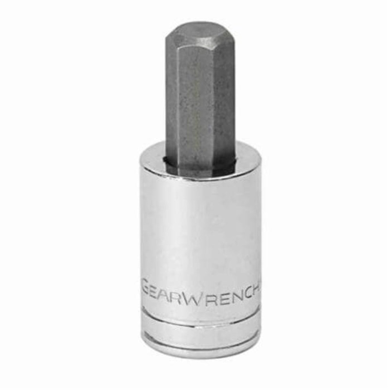 GearWrench 80433 Socket Driver Bit, Standard Length, Metric, Hex Drive, 3/8 in Drive, Hex Bit, 12 mm Bit, 1.181 in Bit Length