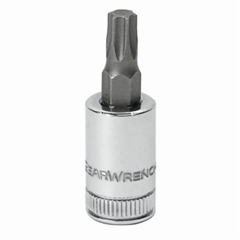 GearWrench 80454 Socket Driver Bit, Standard Length, Imperial, Torx Drive, 3/8 in Drive, Torx Bit, T50 Bit, 1.181 in Bit Length